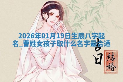 万姓2026年01月14日出生的女孩子命理分析与起名攻略