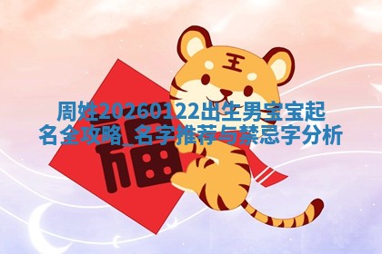 周姓2026/01/22出生男宝宝起名全攻略：名字推荐与禁忌字分析