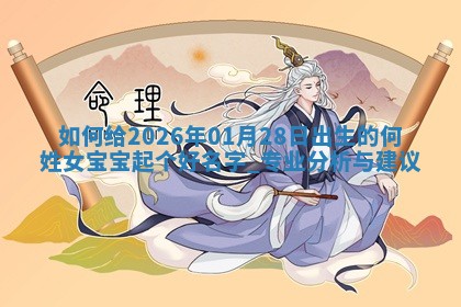万姓2026年01月14日出生的女孩子命理分析与起名攻略