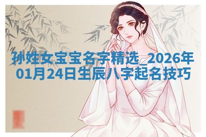 万姓2026年01月14日出生的女孩子命理分析与起名攻略