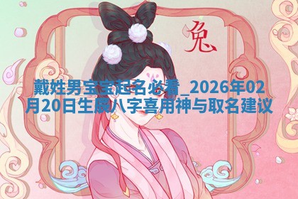 万姓2026年01月14日出生的女孩子命理分析与起名攻略
