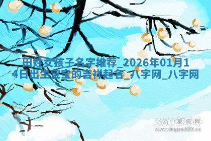 田姓女孩子取名