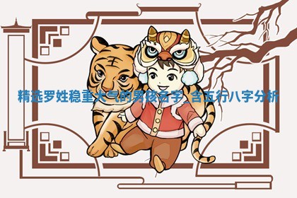 罗姓稳重大气的男孩名字